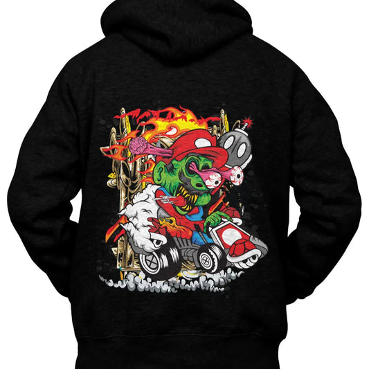 Felpa con Cappuccio Mario Kart Zombie Style-0